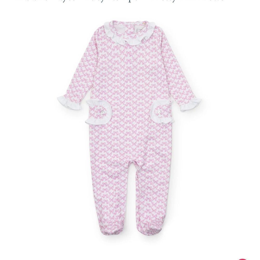 Lila and Hayes Lucy Romper Pretty Pink Bows